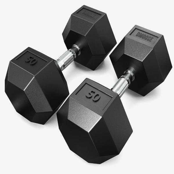 DMoose Rubber Hex Dumbbells